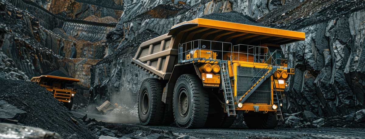 Mining Truck in mining environment