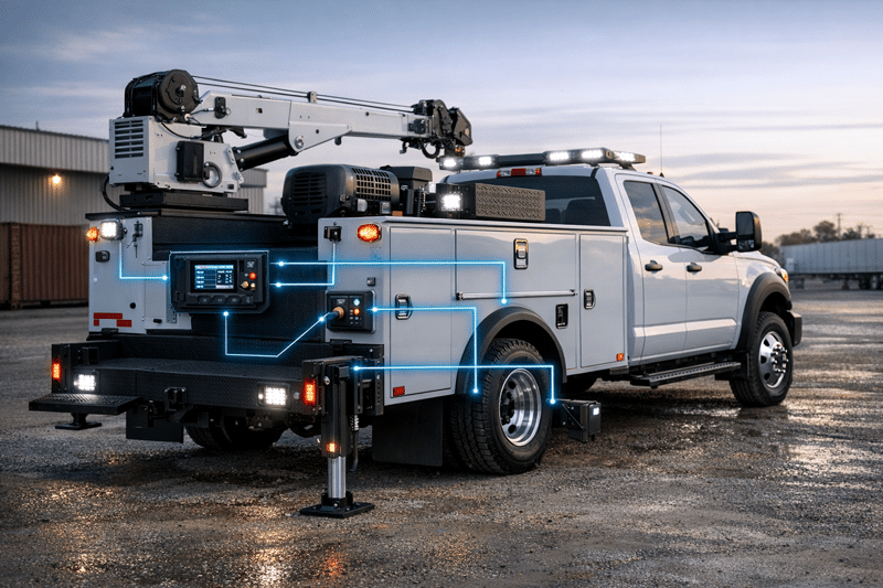 a work truck showing evaluation in the field