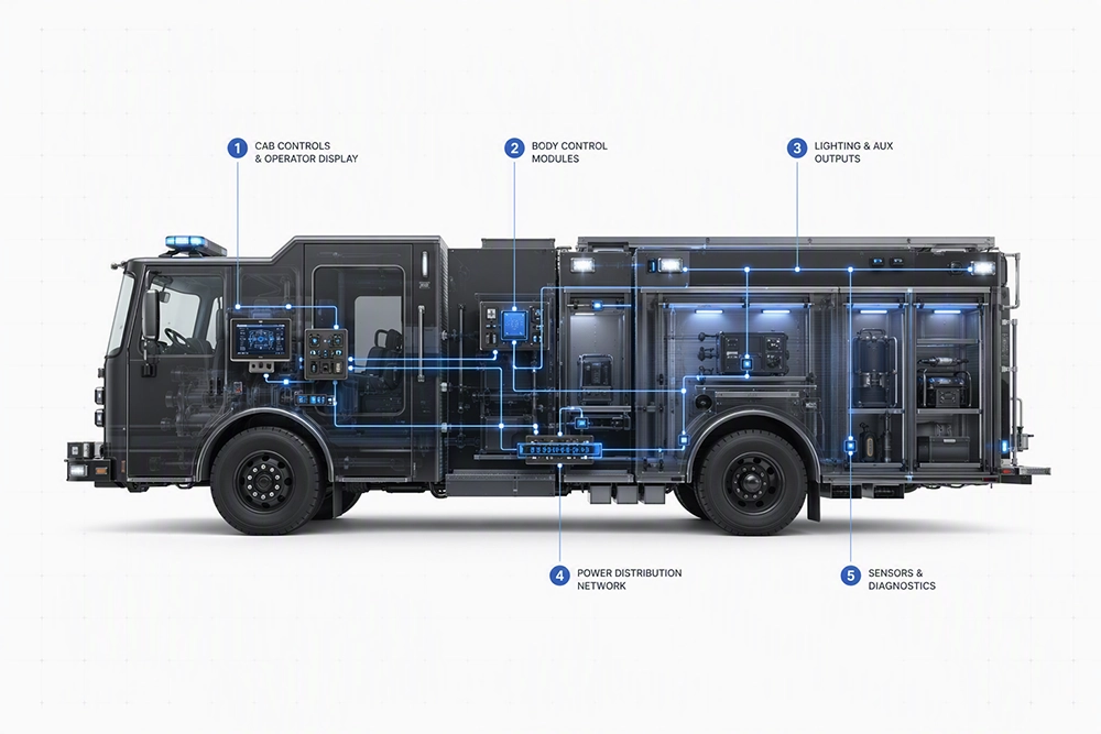 rescue truck with CAN system