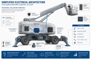 Illustration of architecture of a lifting machine
